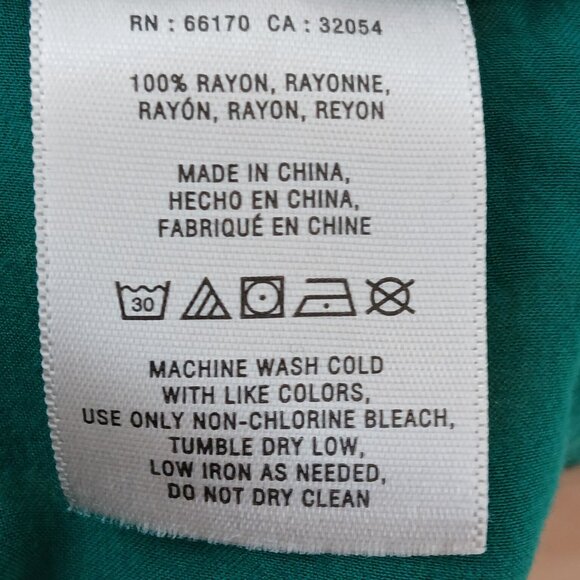 Anthropologie Maeve Maya Pintuck Flutter Sleeve Blouse Kelly Green Size 4 - Picture 8 of 9